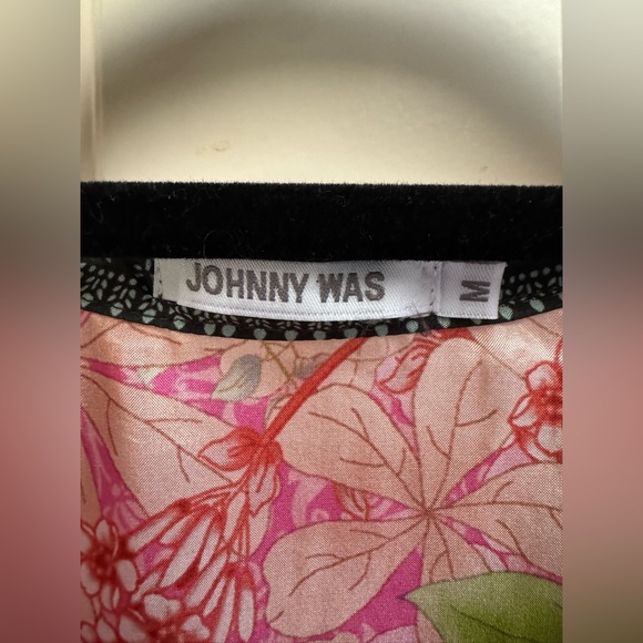 Johnny Was Boquet Frame Parade Blouse Silk Butterflies - Picture 6 of 10